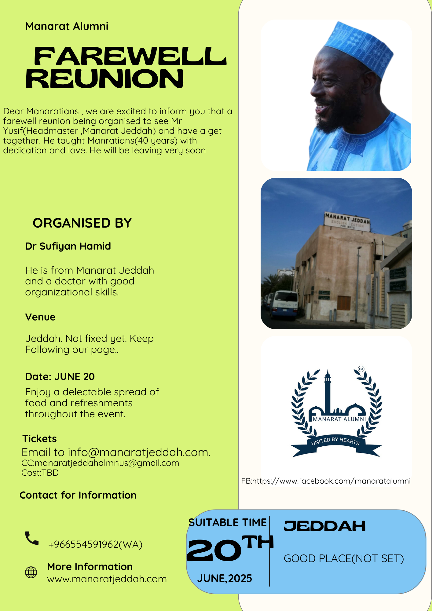 Manarat Reunion-Farewell to Mr Yusif